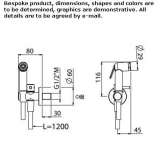 ABS hand shower/toilet sprayer Anger