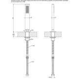 Chrome-plated brass shower head with bathtub hose Osiek