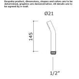 Stainless steel shower head with hose and holder Orroli