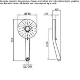 3-jet ABS hand shower Mulambin