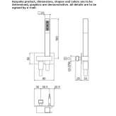 Hand shower in ABS, wall-mounted, with 1 jet Turlock