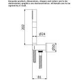 Wall-mounted shower head with handle Rognes