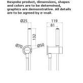 Wall-mounted bath/shower faucet set with hand shower Marquion