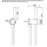 1-hole stainless steel shower mixer with hand shower Marquion