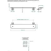 Glass shelf with brackets Cussac