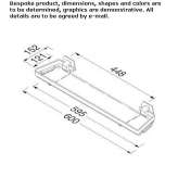 Metal wall shelf for the bathroom Burujon