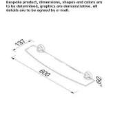 Glass wall shelf for the bathroom Cino