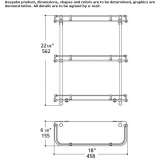 Bathroom shelf with brass structure and glass shelves Dignac