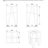 Solid Surface bathroom stool Ousse