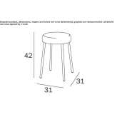 Resin bathroom stool Juzcar