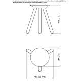 Wooden bathroom stool Siegen