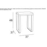 Bathroom stool made of polypropylene Juzcar