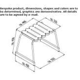 Bathroom stool made of polypropylene Strzegom