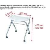 Aluminum bathroom stool Suluova