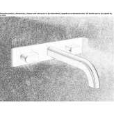 Wall-mounted washbasin tap made of stainless steel Mysiadlo