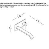 Single-lever wall-mounted washbasin faucet Eext
