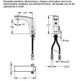 Electronic countertop washbasin faucet Aber