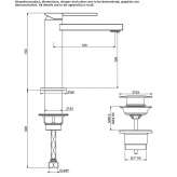 Single-lever countertop washbasin tap Moimacco