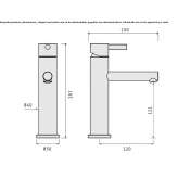 Bateria umywalkowa nablatowa Cooling