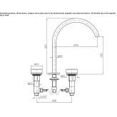 Countertop washbasin tap with aerator without cap and Calacatta Oro marble rosettes Hejnice