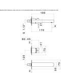 Single-lever wall-mounted washbasin tap Treungen