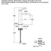 Single-lever countertop washbasin tap Nestoita