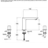 Countertop washbasin tap without waste Ilford