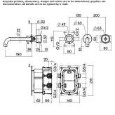 3-hole infrared washbasin faucet Gozne