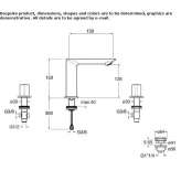 3-hole countertop washbasin tap Ilford