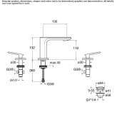 3-hole countertop washbasin tap Imatra