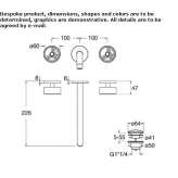 Wall-mounted washbasin tap without stopper Jardin