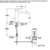 Single-lever countertop washbasin tap Mystic