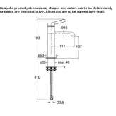 Countertop washbasin tap without waste Nestoita