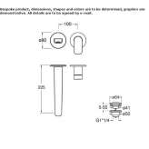 2-hole wall-mounted washbasin tap Mystic