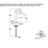 Single-lever countertop washbasin tap Nestoita