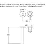 2-hole wall-mounted washbasin tap without stopper Nestoita