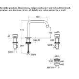 Countertop washbasin tap with single rosettes Jardin