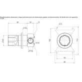 Single-lever wall-mounted washbasin faucet Mislata