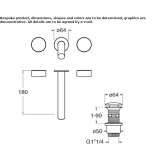 Wall-mounted washbasin tap Pliska