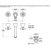 Wall-mounted washbasin tap Sebnitz