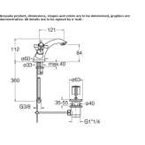 Countertop washbasin tap Bear