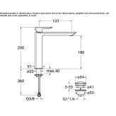 Single-lever countertop washbasin tap Ilford