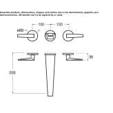 3-hole wall-mounted washbasin tap without stopper Pisek