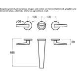 3-hole wall-mounted washbasin tap without stopper Pisek