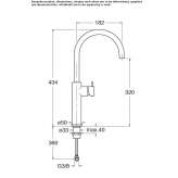 Single-lever washbasin tap Marki