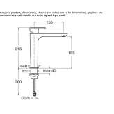 Single-lever countertop washbasin tap without waste Delaware