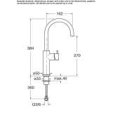 Single-lever countertop washbasin tap Marki