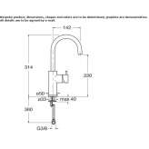 Single-lever countertop washbasin tap Marki