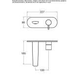 Wall-mounted single-lever washbasin tap without stopper Delaware