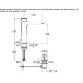 Single-lever countertop washbasin tap Delaware